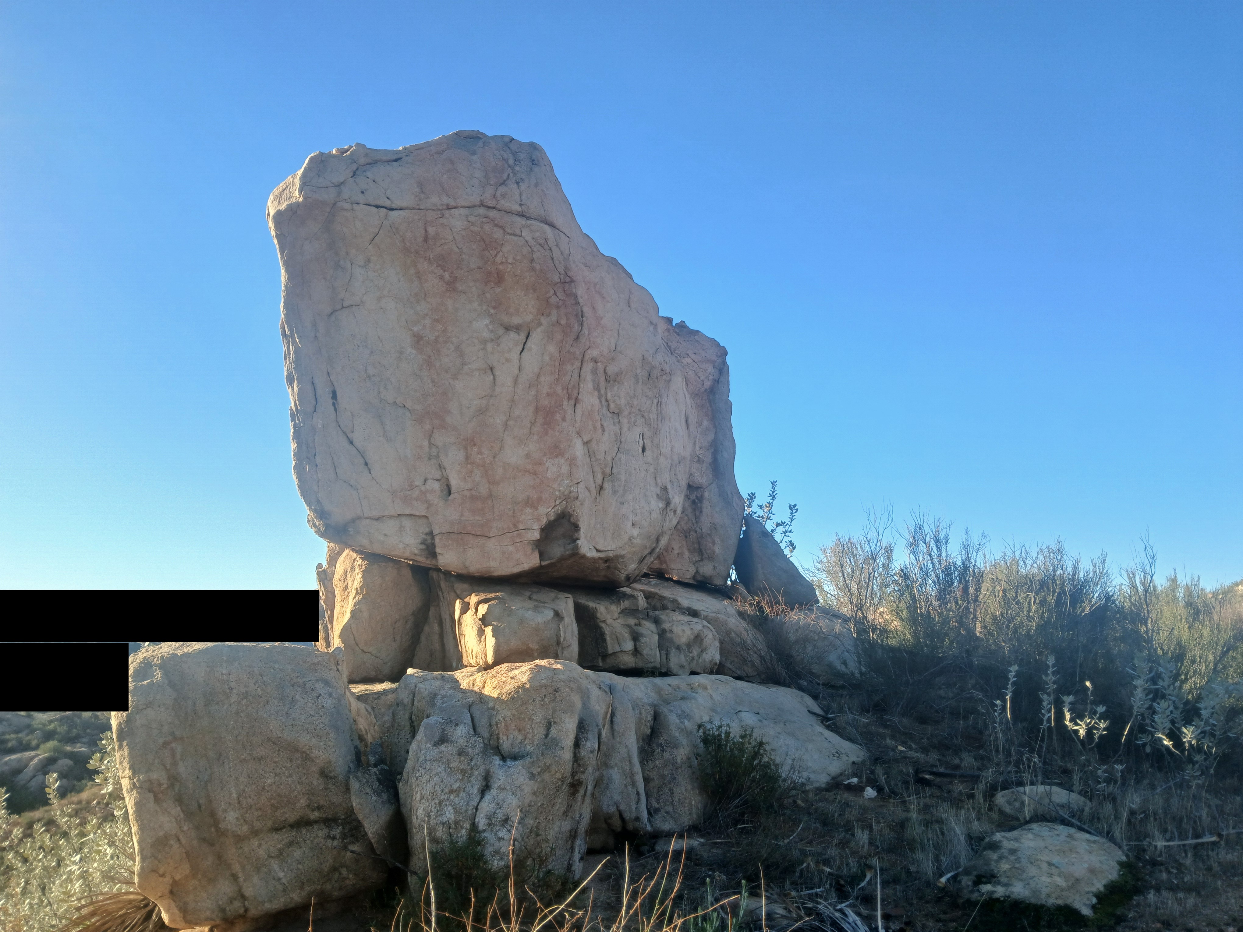 Side view from north